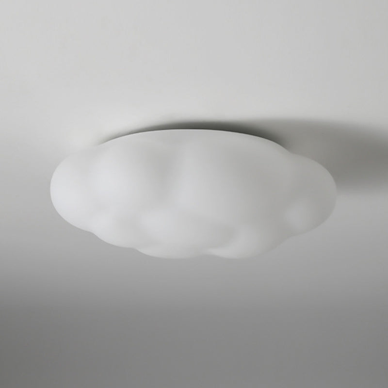 Single White Modern Flush Mount Lighting Acrylic Ceiling Light for Bedroom