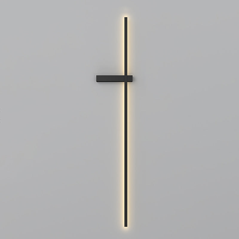 Metal Linear Shape Wall Sconce Modern Style 1 Light Wall Light Sconce