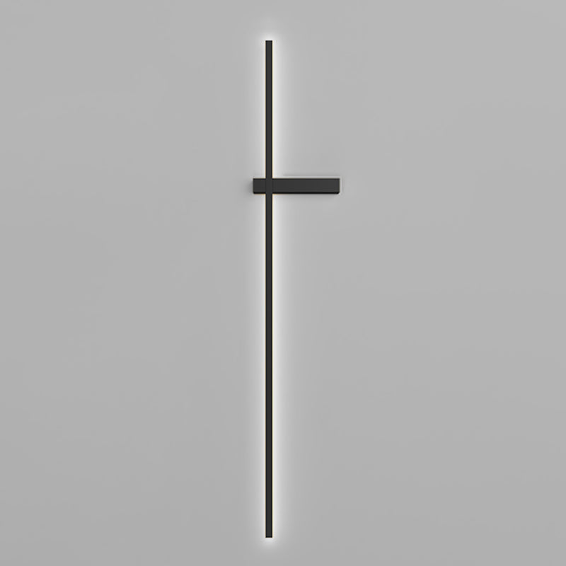 Metal Linear Shape Wall Sconce Modern Style 1 Light Wall Light Sconce