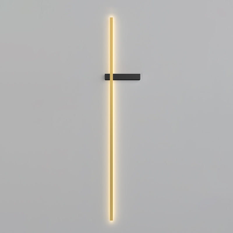Metal Linear Shape Wall Sconce Modern Style 1 Light Wall Light Sconce