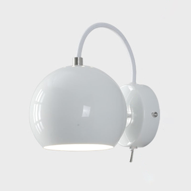 Metal Dome Shape Wall Sconce Modern Style 1 Light Wall Light Sconce