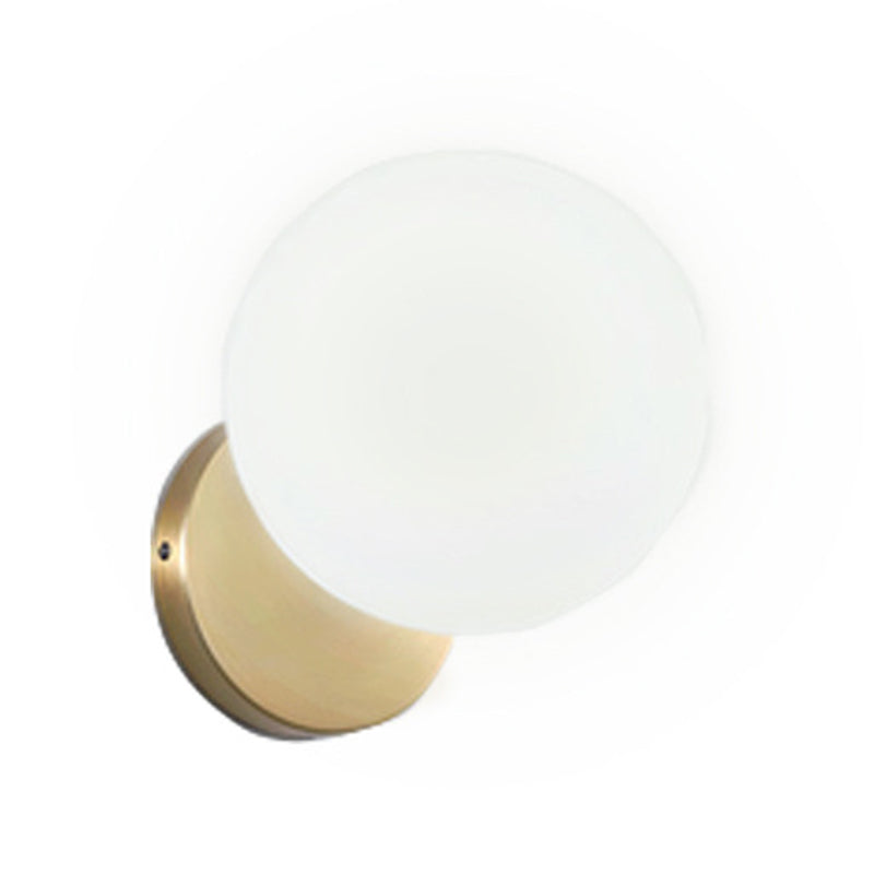 Nordic Vanity Light Minimalist Glass Wall Light Sconce for Washroom