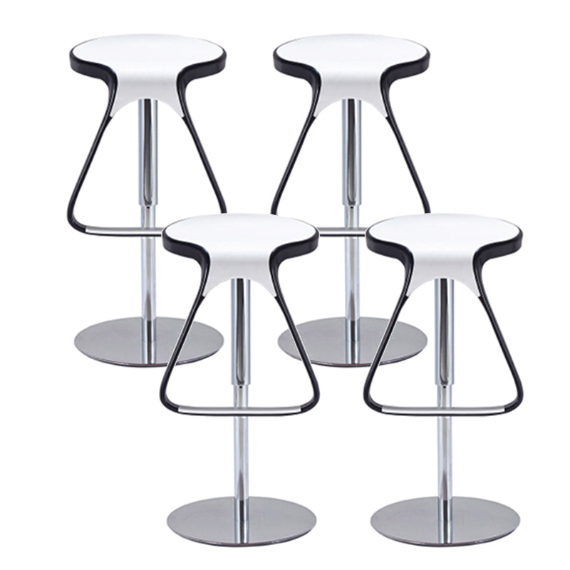 Plastic Counter Stool Modern Adjustable Height Bar Stool with Footrest
