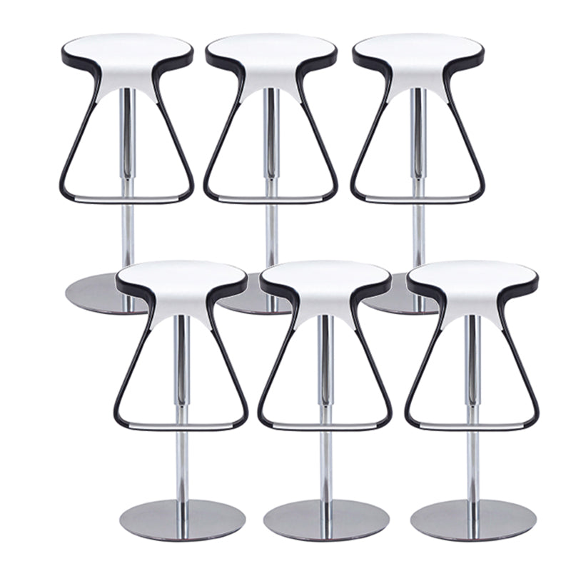 Plastic Counter Stool Modern Adjustable Height Bar Stool with Footrest