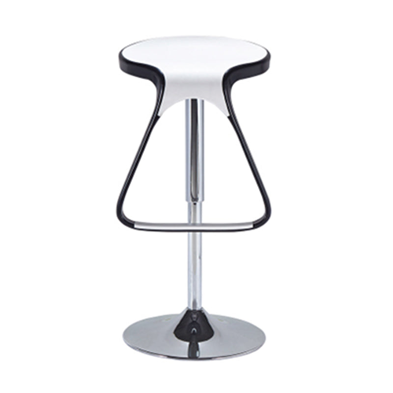 Plastic Counter Stool Modern Adjustable Height Bar Stool with Footrest