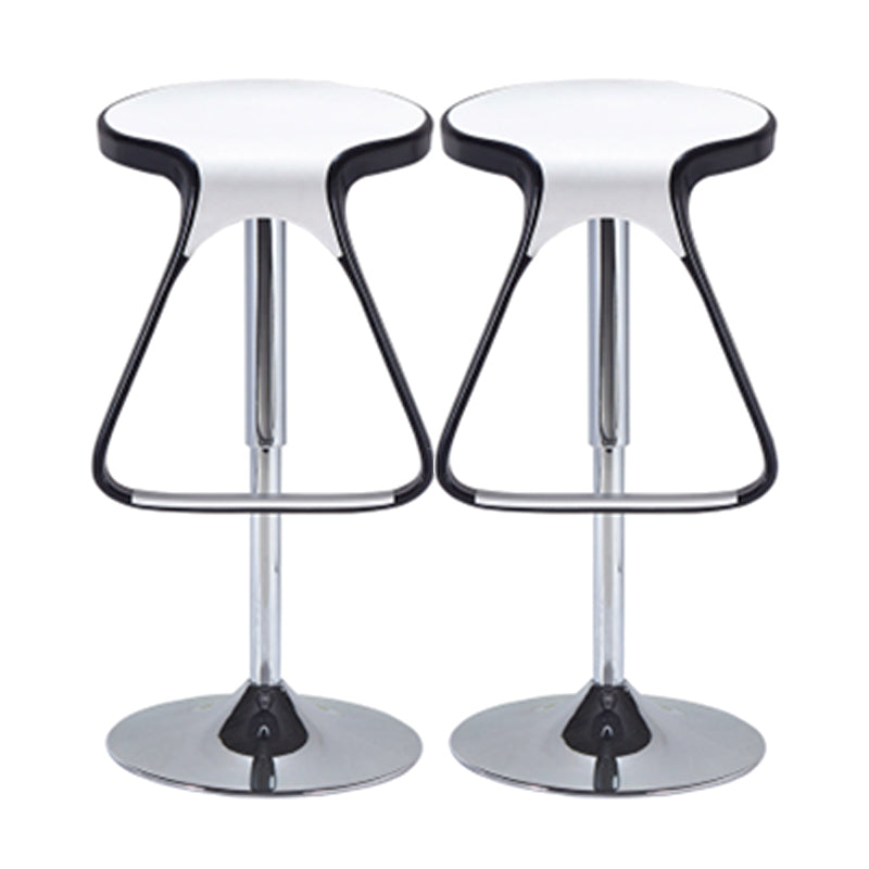 Plastic Counter Stool Modern Adjustable Height Bar Stool with Footrest