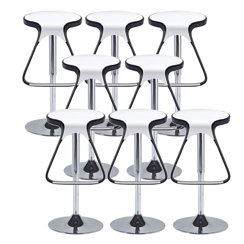 Plastic Counter Stool Modern Adjustable Height Bar Stool with Footrest