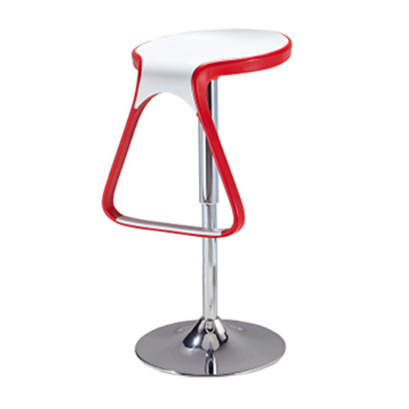 Plastic Counter Stool Modern Adjustable Height Bar Stool with Footrest