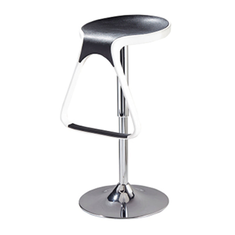 Plastic Counter Stool Modern Adjustable Height Bar Stool with Footrest