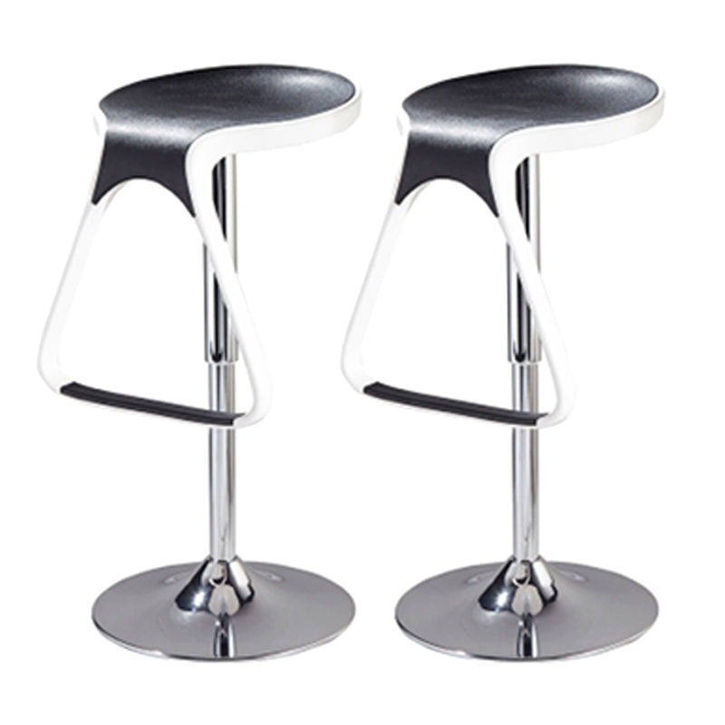 Plastic Counter Stool Modern Adjustable Height Bar Stool with Footrest