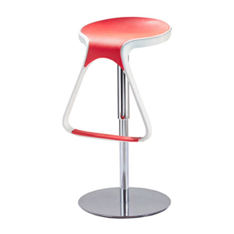 Plastic Counter Stool Modern Adjustable Height Bar Stool with Footrest