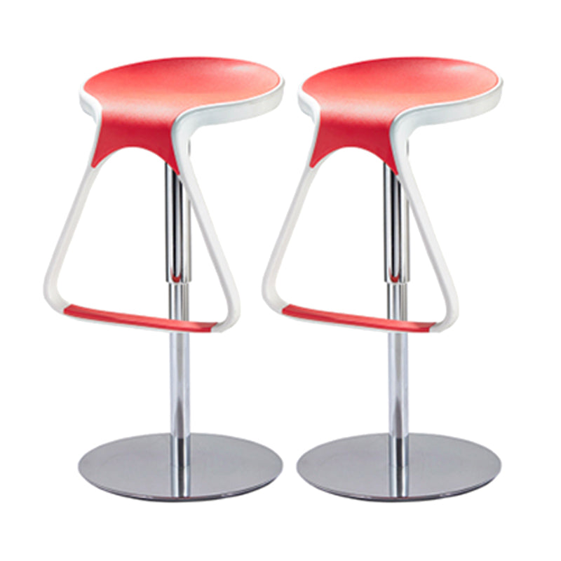 Plastic Counter Stool Modern Adjustable Height Bar Stool with Footrest