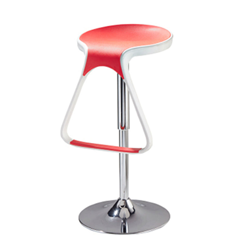 Plastic Counter Stool Modern Adjustable Height Bar Stool with Footrest