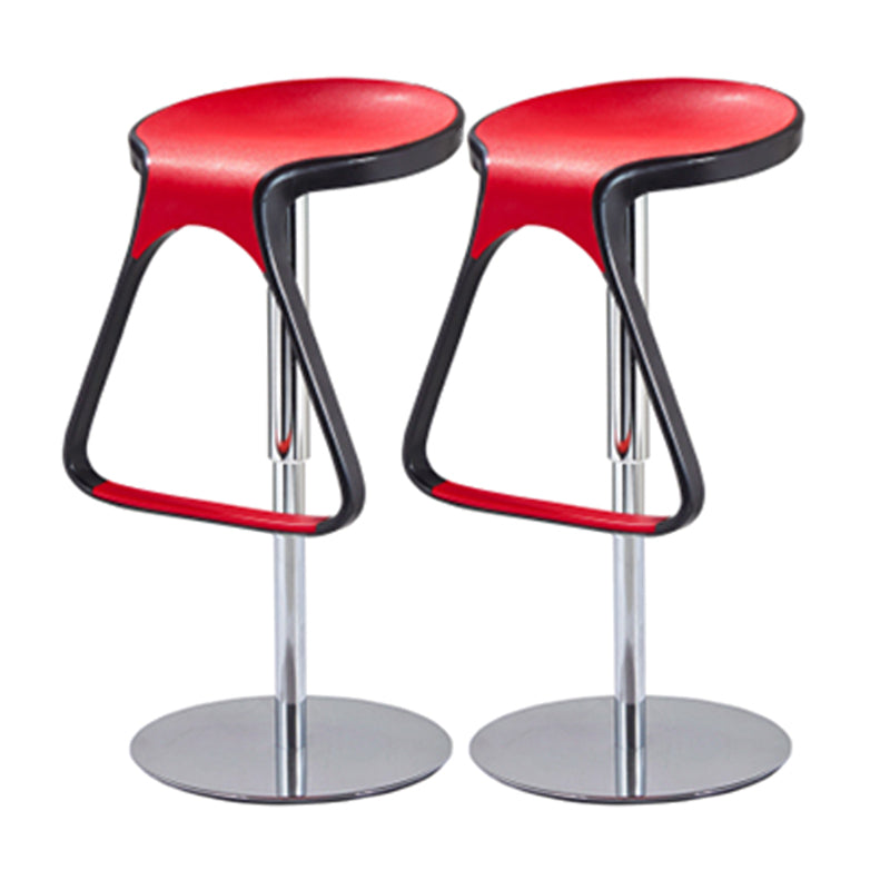 Plastic Counter Stool Modern Adjustable Height Bar Stool with Footrest