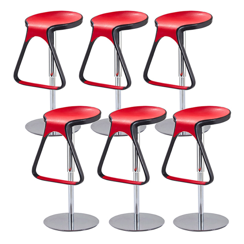 Plastic Counter Stool Modern Adjustable Height Bar Stool with Footrest