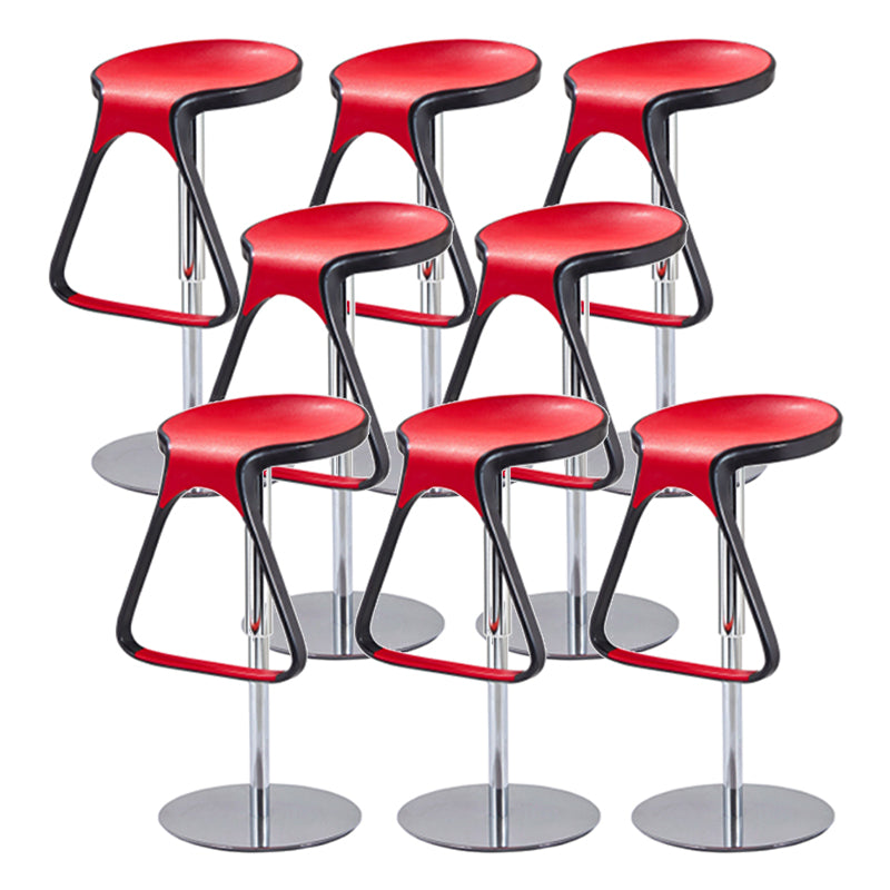 Plastic Counter Stool Modern Adjustable Height Bar Stool with Footrest