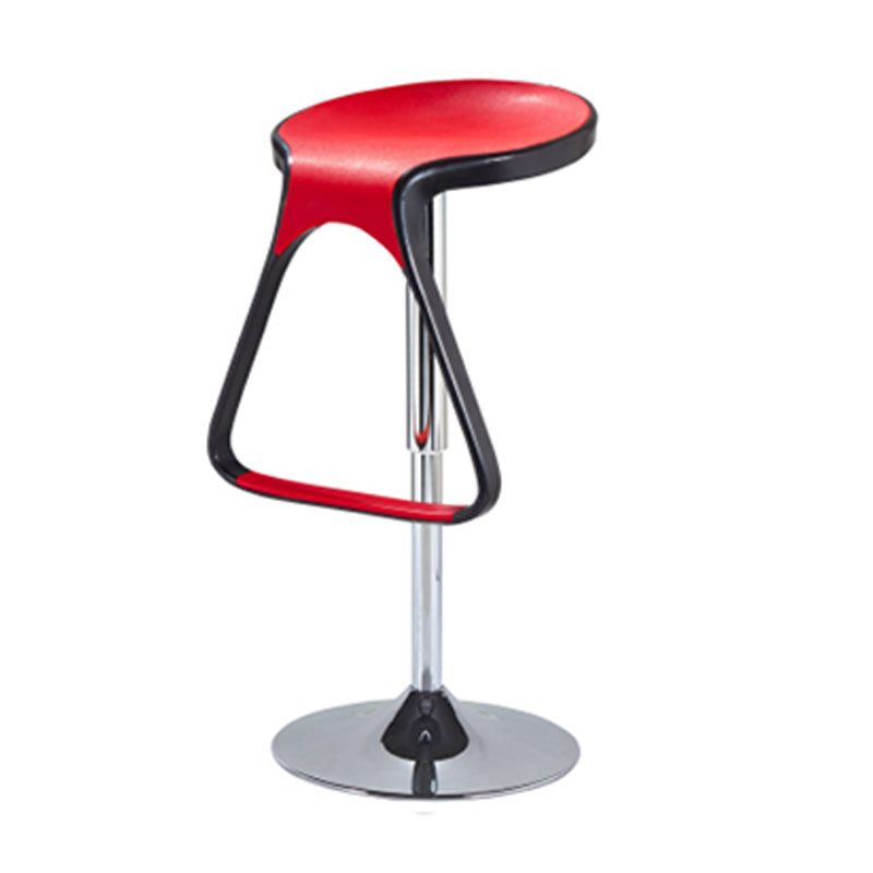 Plastic Counter Stool Modern Adjustable Height Bar Stool with Footrest