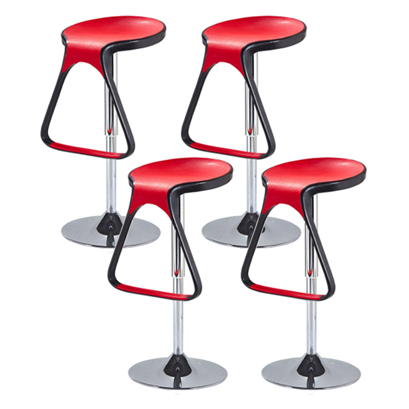 Plastic Counter Stool Modern Adjustable Height Bar Stool with Footrest