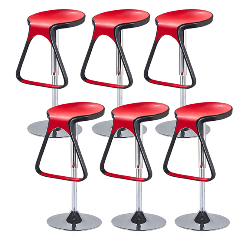 Plastic Counter Stool Modern Adjustable Height Bar Stool with Footrest