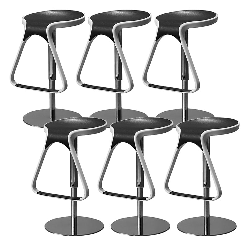 Plastic Counter Stool Modern Adjustable Height Bar Stool with Footrest