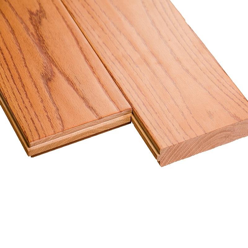 Modern Side Trim Piece Wire Brushed Click-Locking Wood Flooring Tiles