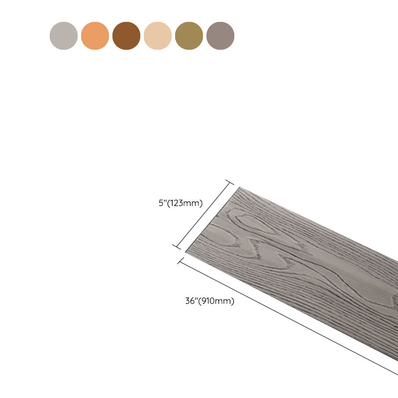 Modern Side Trim Piece Wire Brushed Click-Locking Wood Flooring Tiles