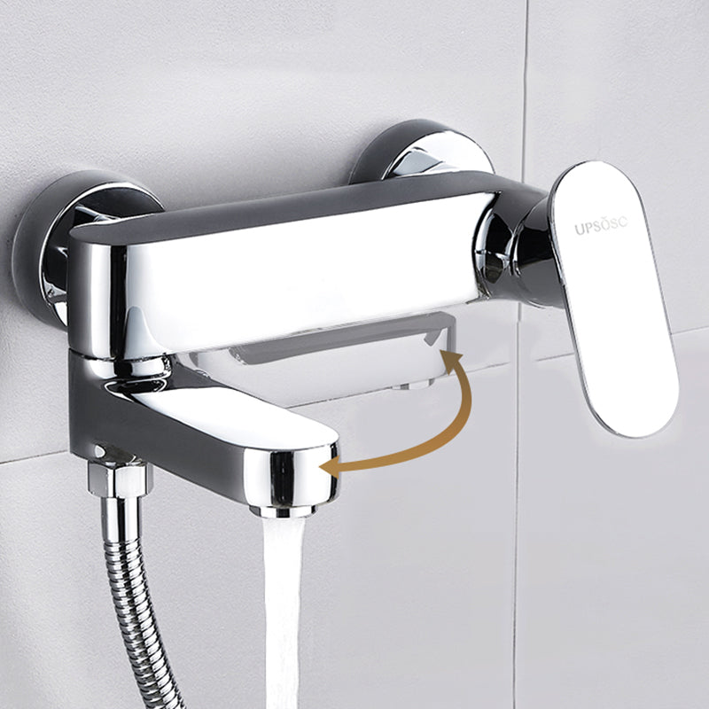 Contemporary Tub Filler Wall Mount Swivel Spout Tub Filler Trim