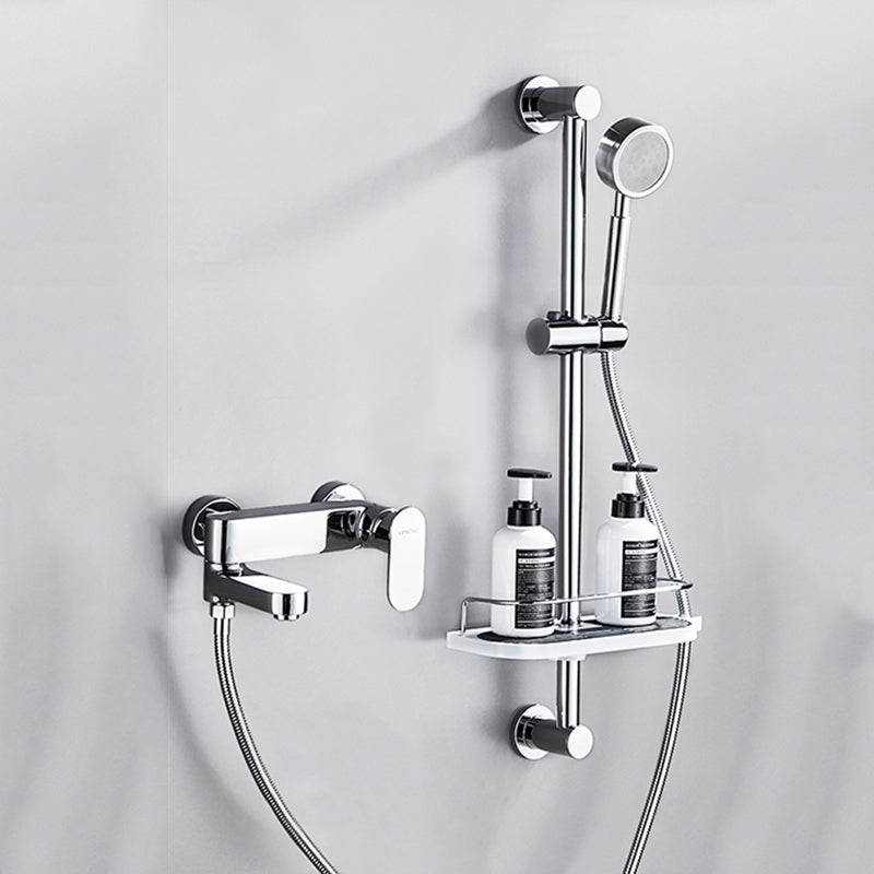 Contemporary Tub Filler Wall Mount Swivel Spout Tub Filler Trim