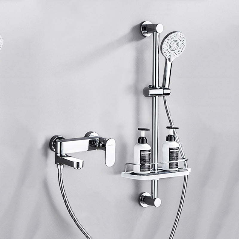 Contemporary Tub Filler Wall Mount Swivel Spout Tub Filler Trim