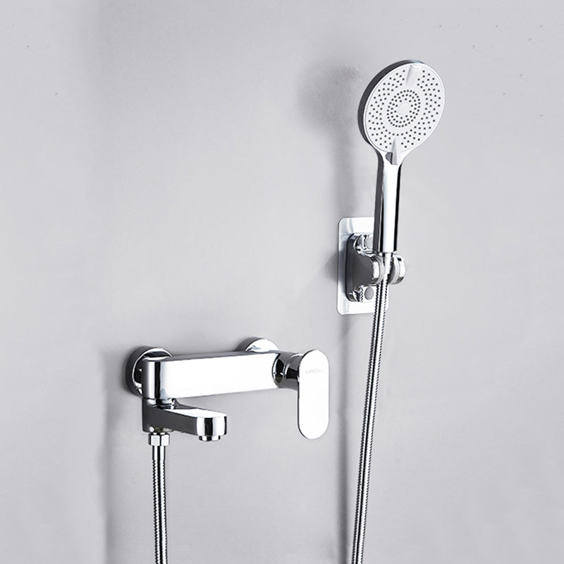 Contemporary Tub Filler Wall Mount Swivel Spout Tub Filler Trim