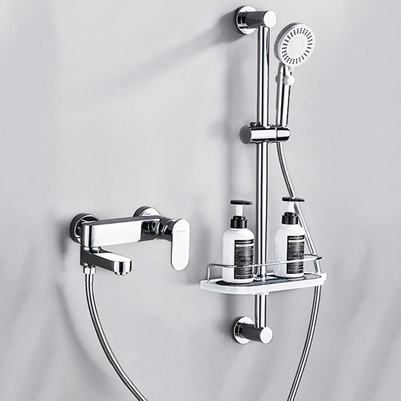 Contemporary Tub Filler Wall Mount Swivel Spout Tub Filler Trim