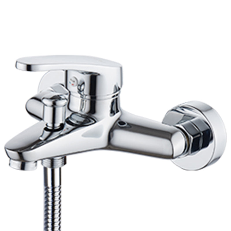 Tradition Fixed Bathtub Faucet Wall Mount Lever Handle Tub Faucet