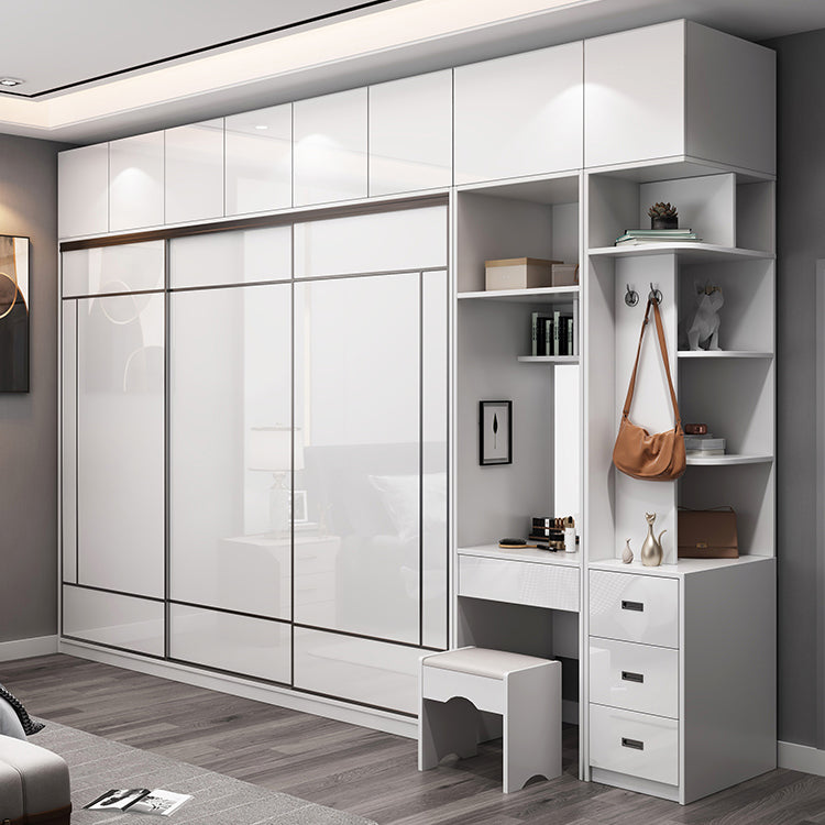 Contemporary Engineered Wood Wardrobe Home Freestanding Wardrobe