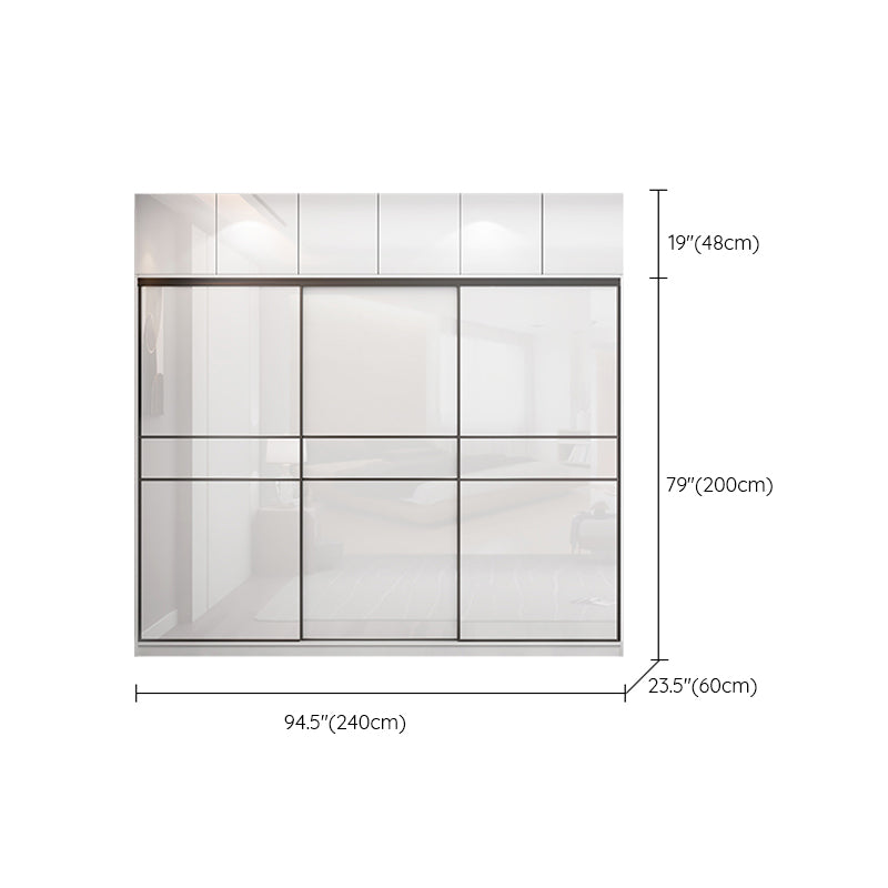 Contemporary Engineered Wood Wardrobe Home Freestanding Wardrobe