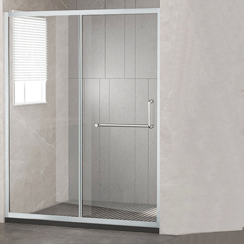 Semi-Frameless Shower Bath Door Single Sliding Shower Doors Tempered