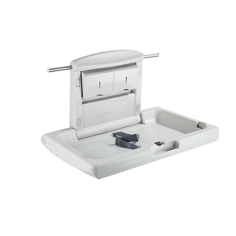 Modern Baby Changing Table with Storage, Folding Changing Table in Matte Finish