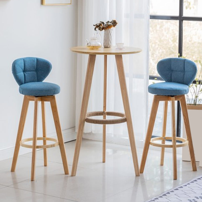 Contemporary Round Bar Set 1/3 Pieces Wooden Pub Table Set for Home