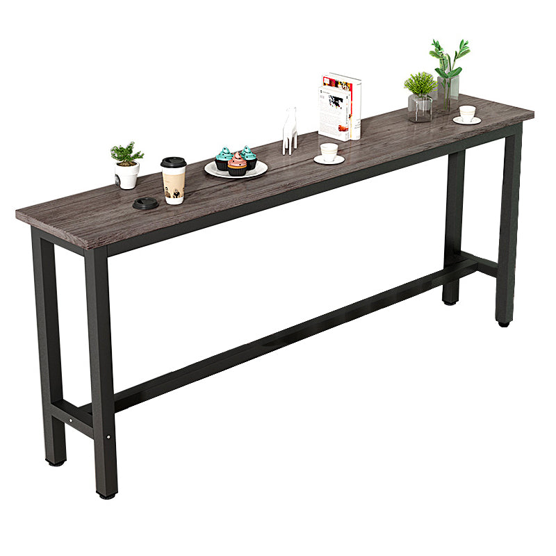 Rectangle Counter Height Pub Set 1/3/4 Pcs Metal Frame Bar Table and Backless Stools