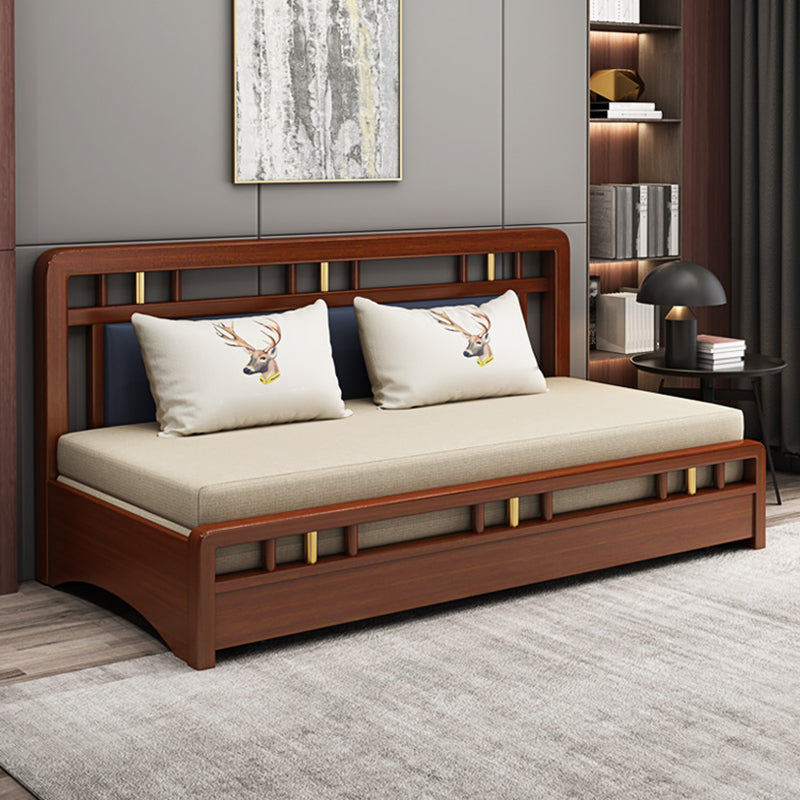 No Distressing Convertible Sofas Cotton Blend Sleeper Sofa with Storage