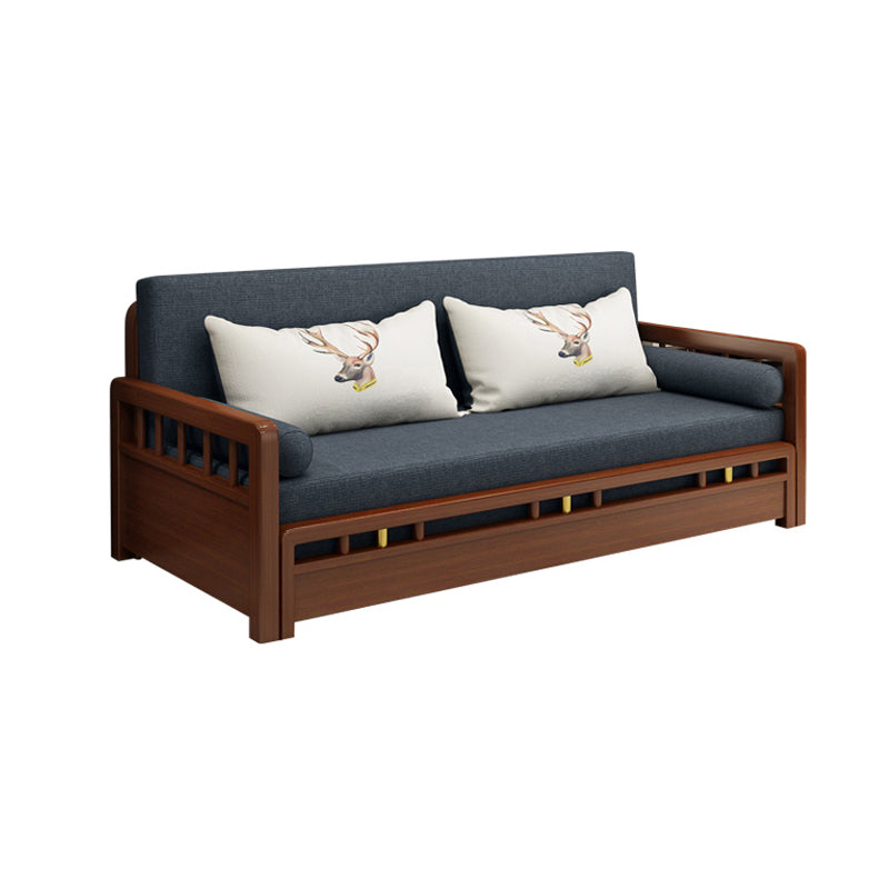 No Distressing Convertible Sofas Cotton Blend Sleeper Sofa with Storage