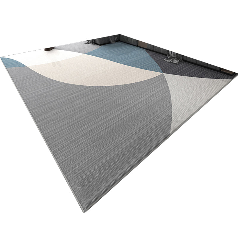 Simplicity Lattice Rug Synthetic Modern Carpet Anti-Slip Backing Rug for Home Decor