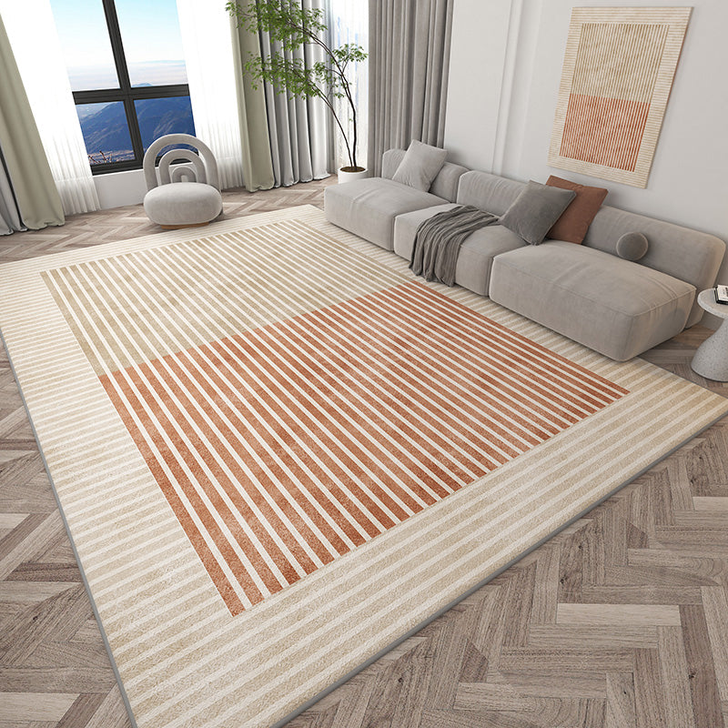 Simplicity Lattice Rug Synthetic Modern Carpet Anti-Slip Backing Rug for Home Decor