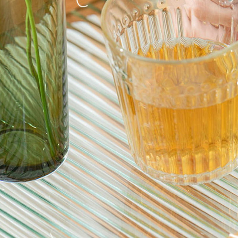 11" Wide Contemporary Corner Table Storage Clear Double Tier Accent Side Table