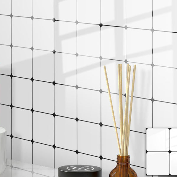 Square Peel and Stick Backsplash Tile PVC Peel and Stick Tile for Kitchen