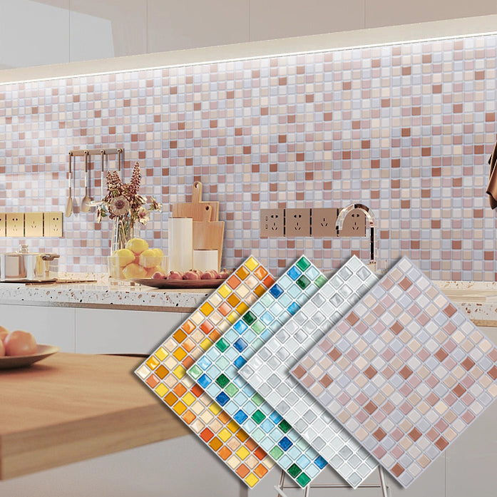 Pvc Tile Peel and Stick Tile Kitchen Waterproof Mosaic Backsplash Wall Tile