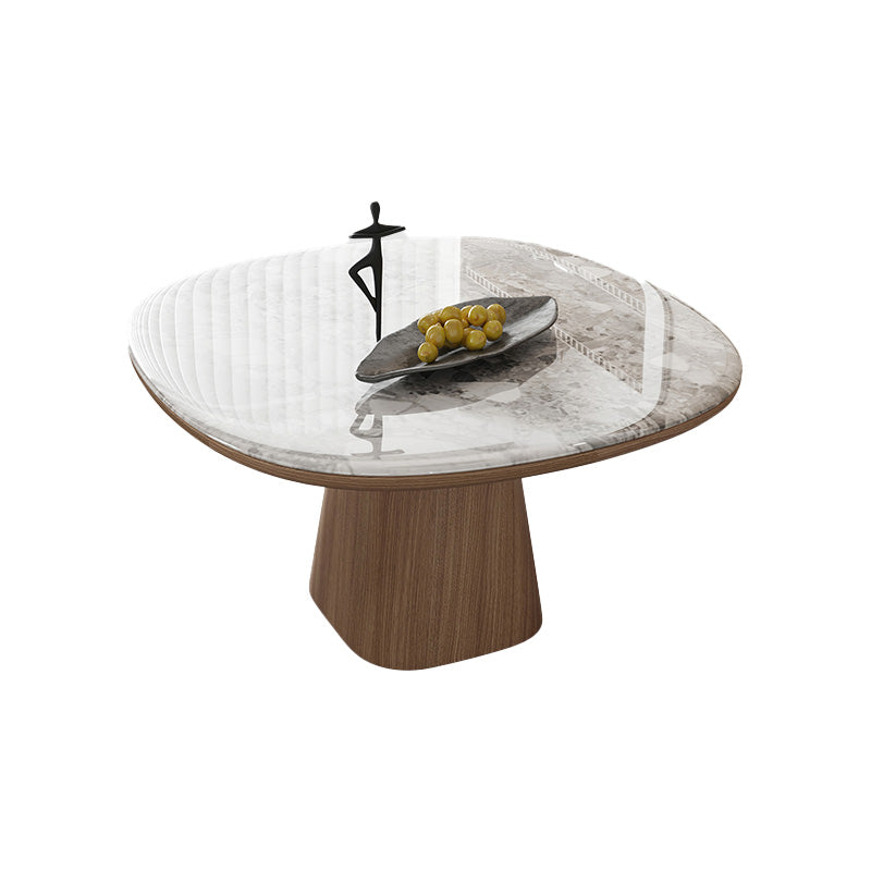 Solid Wood Base Table Square Dining Table for Kitchen Dining Room
