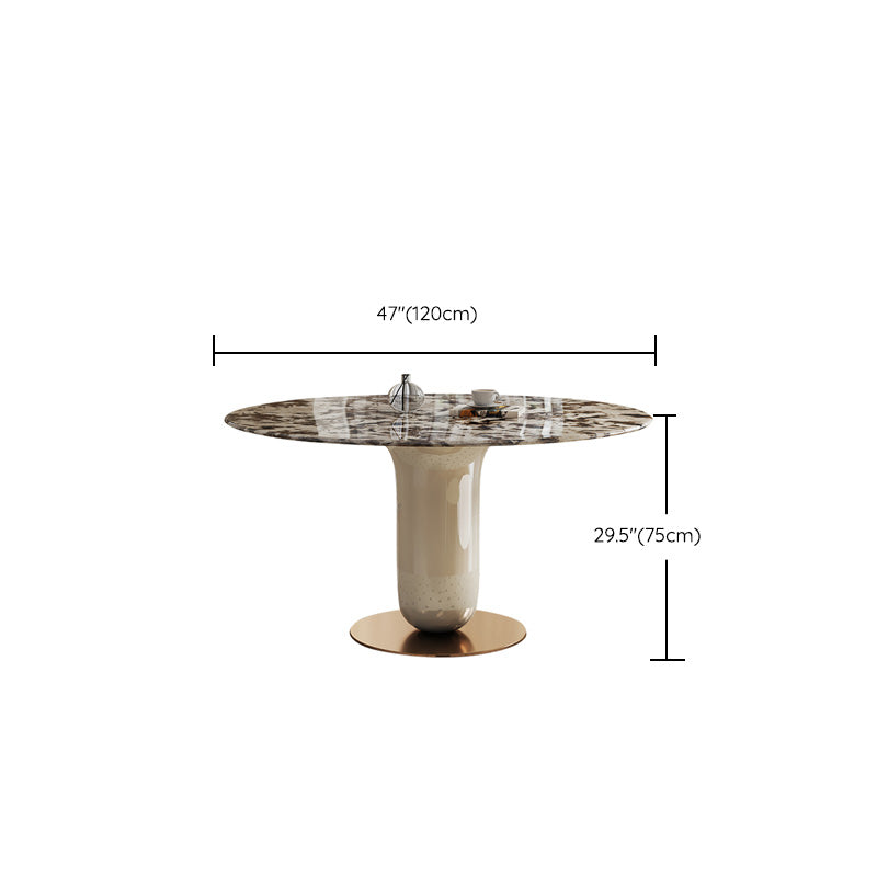 Pedestal Dining Table Round Dining Table for Kitchen Dining Room