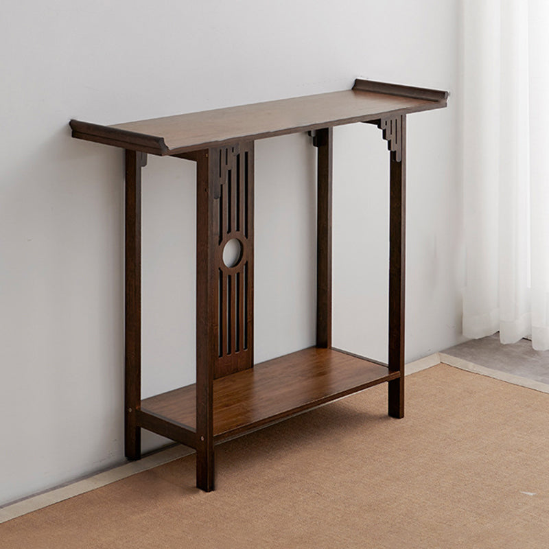 Mid Century Modern Console Table 12"W Wood Console Sofa Table