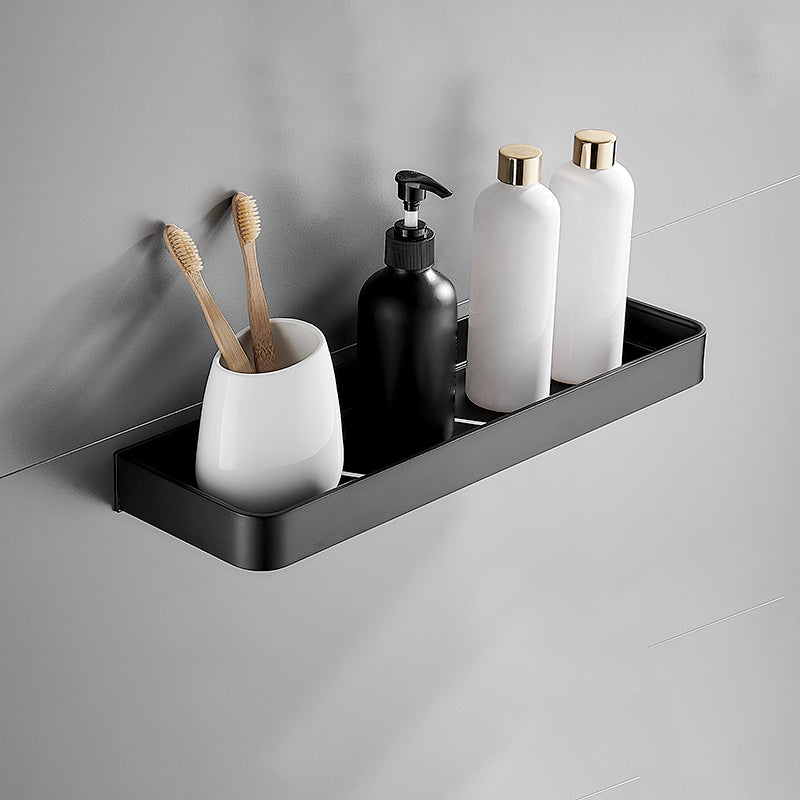 Matte Black Bathroom Set Modern 1/2 - Piece Anti-rust Bath Shelf