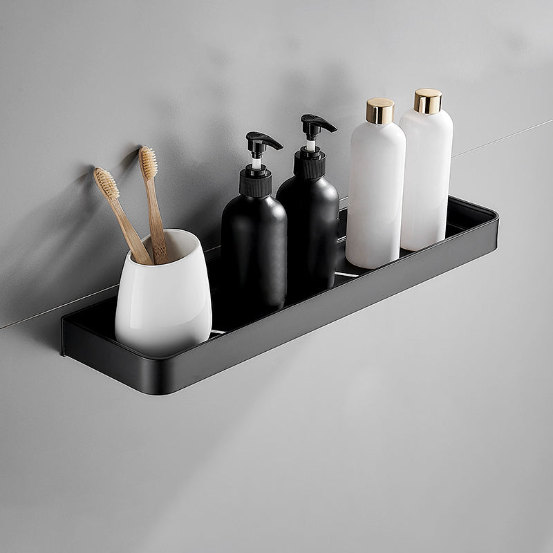 Matte Black Bathroom Set Modern 1/2 - Piece Anti-rust Bath Shelf